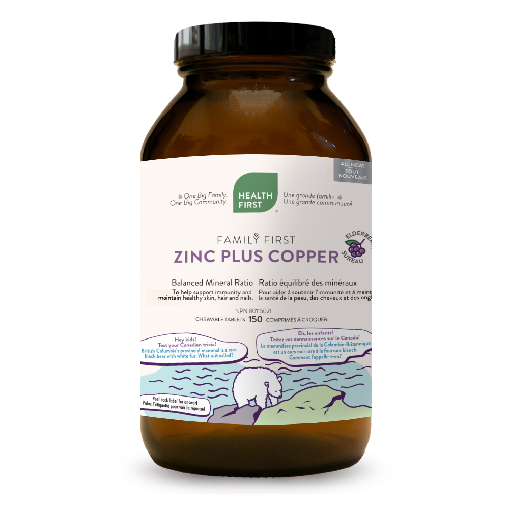 Health First Family Zinc + Cuivre à croquer 150 comprimés