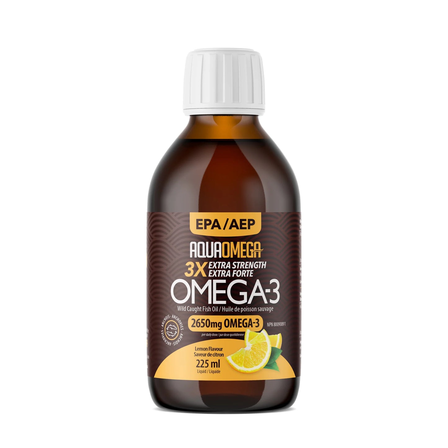 AquaOmega Oméga-3 Standard Citron 225 ml