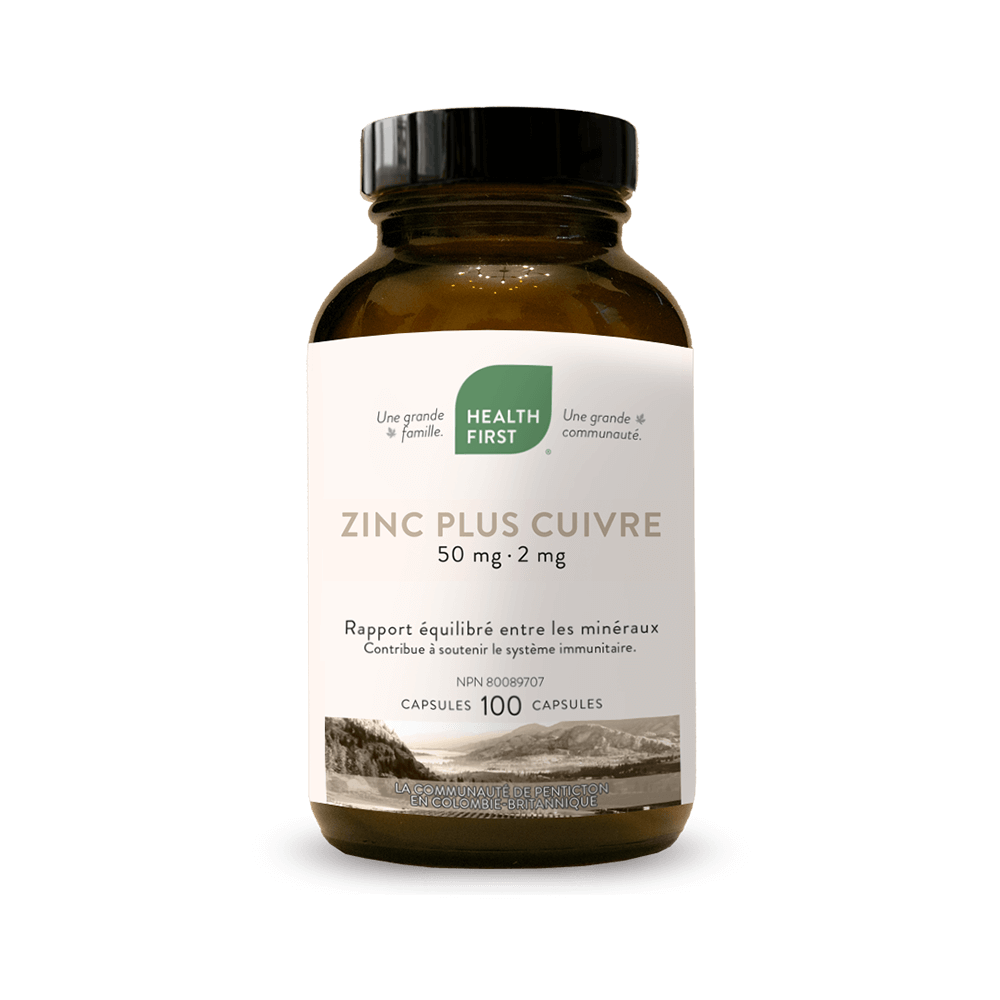 Health First Zinc plus Cuivre 100 capsules