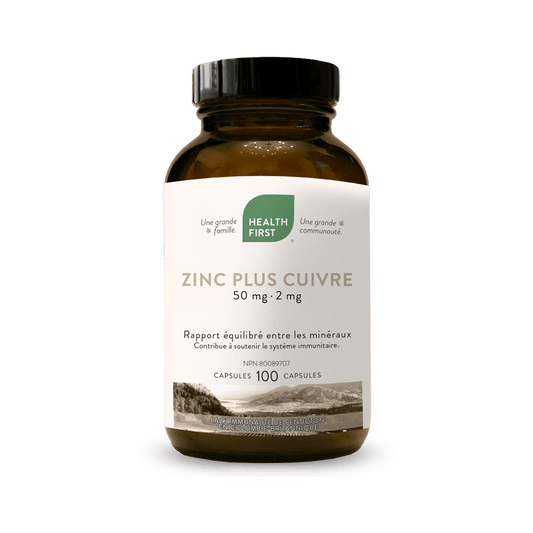 Health First Zinc plus Cuivre 100 capsules
