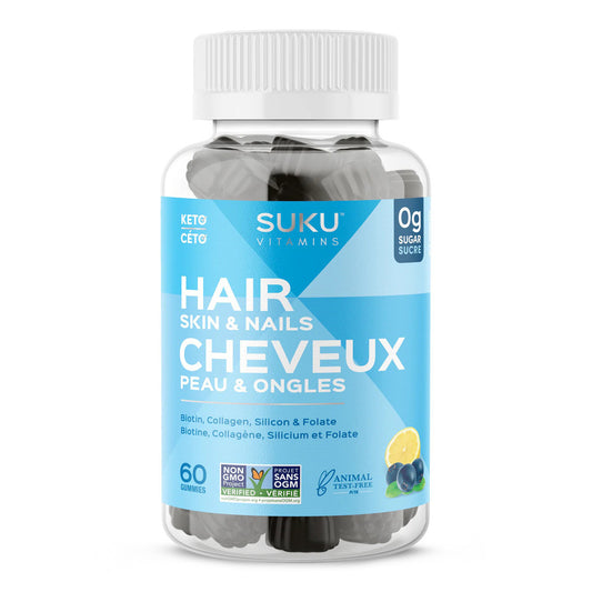 SUKU Cheveux somptueux – 60 gummies