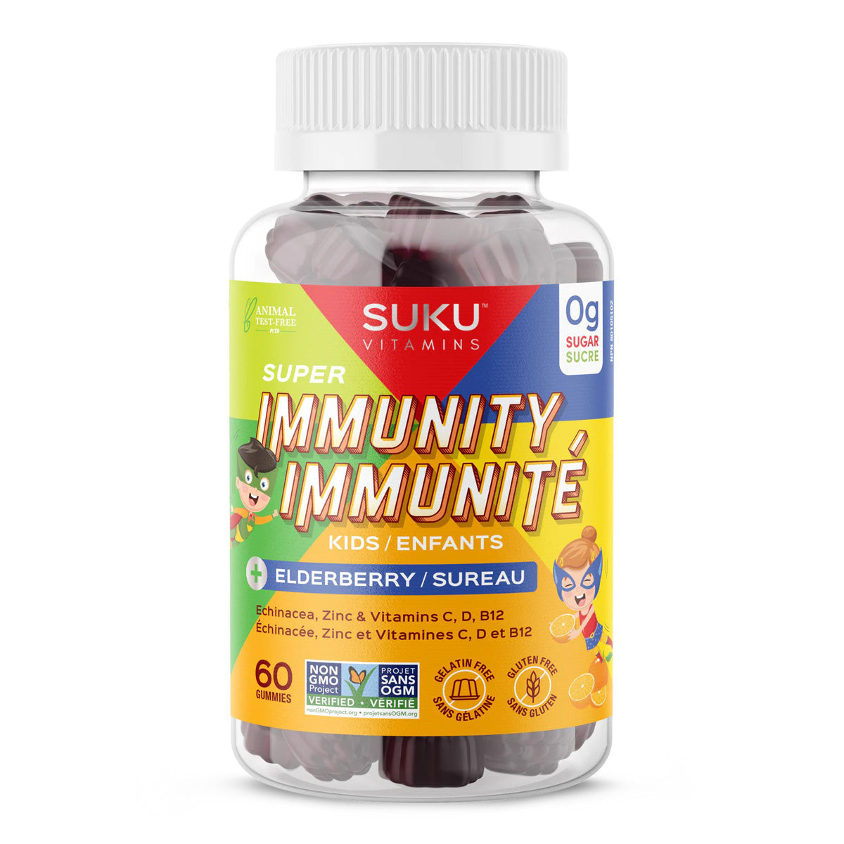 SUKU Super Immunité enfants – 60 gummies