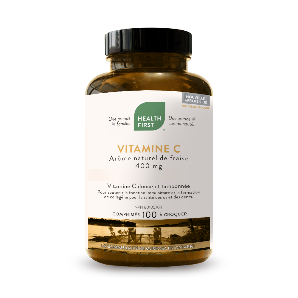 Health First Vitamine C à croquer saveur fraise 100 comprimés