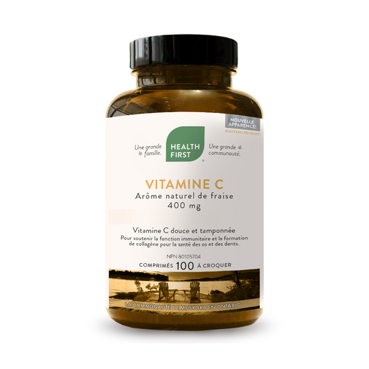 Health First Vitamine C à croquer saveur fraise 100 comprimés