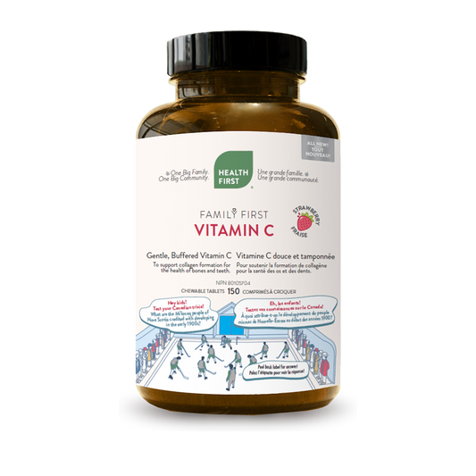Health First Family Vitamine C croquable à la fraise 150 comprimés