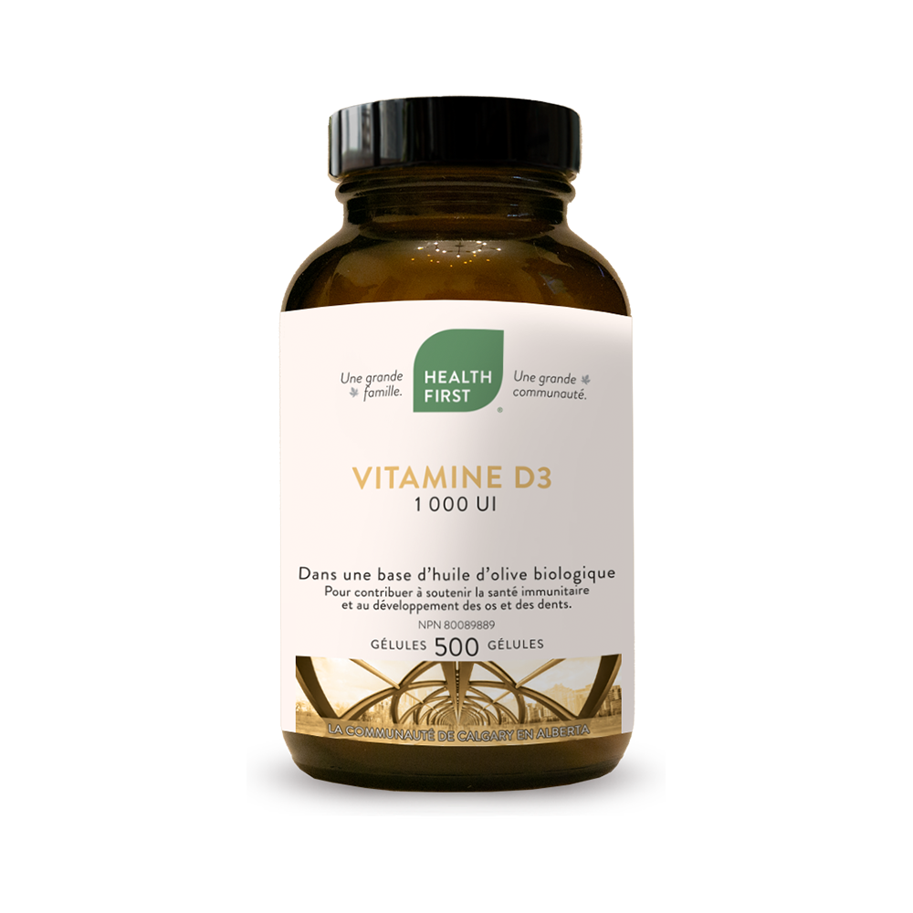 Health First Vitamine D3 1000 UI 500 gels