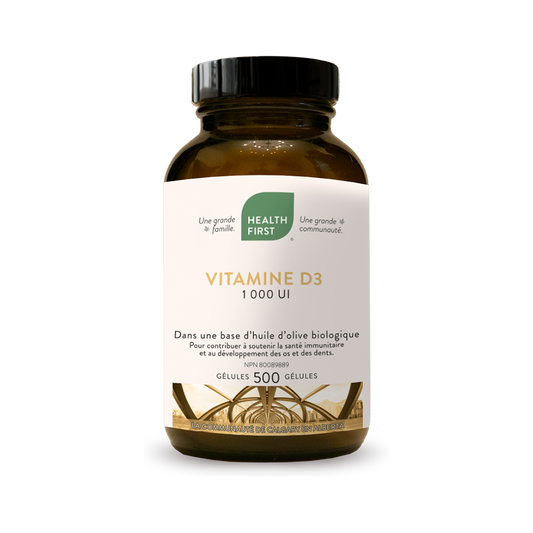 Health First Vitamine D3 1000 UI 500 gels