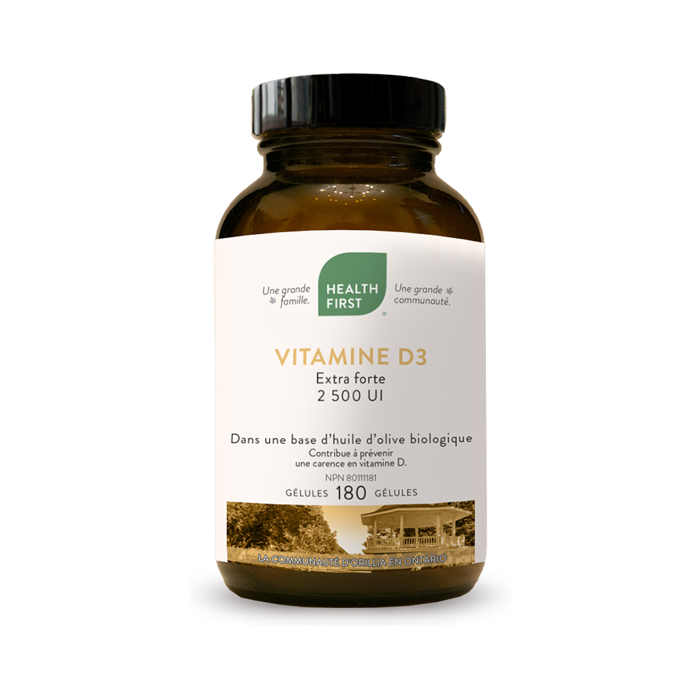 Health First Vitamine D3 Extra Forte 180 gélules