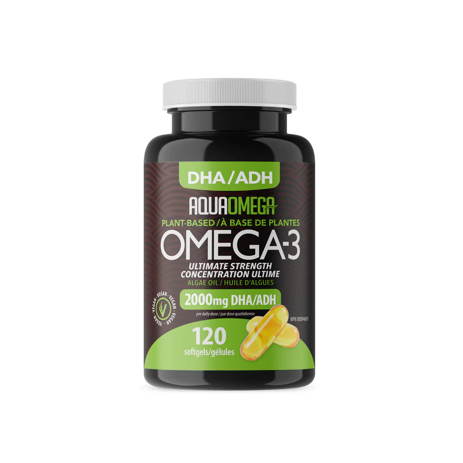 AquaOmega Oméga-3 à base de plantes – 120 gélules